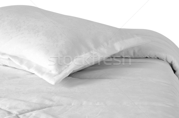 Letto coperto soft cuscino sfondo Foto d'archivio © karammiri