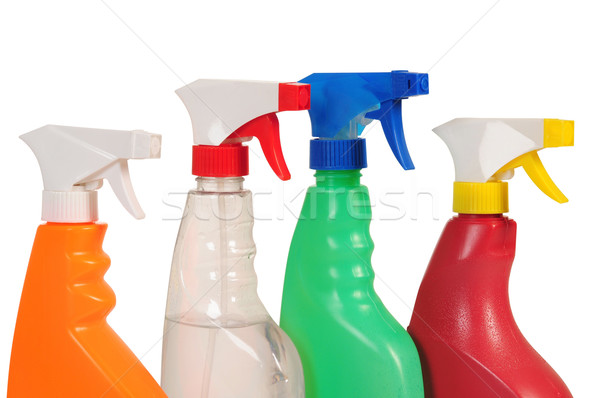 Stock photo: Detergent bottle. Clipping path