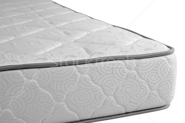 Matrac vágási körvonal ortopéd ágy izolált fehér Stock fotó © karammiri