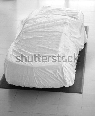 Cama suave almohadas casa lámpara alfombra Foto stock © karammiri