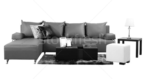 Living salon objets canapé domestique décoration [[stock_photo]] © karammiri