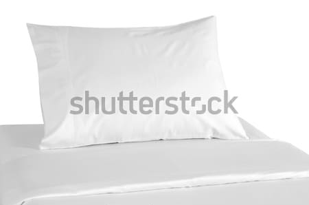 Poduszkę miękkie odizolowany biały Pióro Zdjęcia stock © karammiri