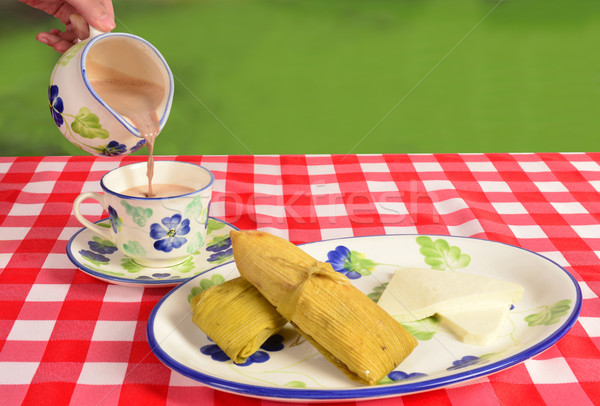 Colombian cuisine. Breakfast. Stock photo © karammiri