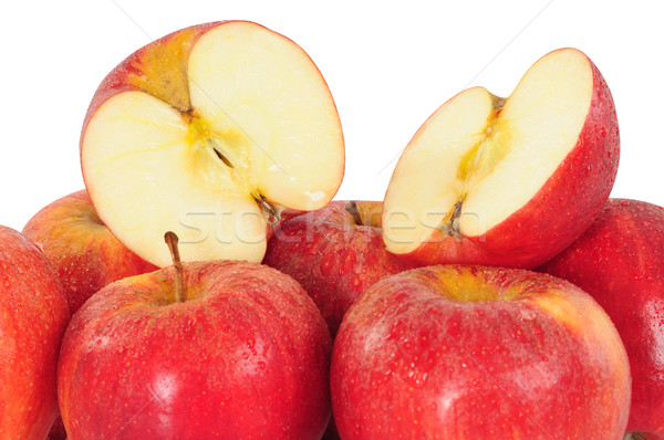 Jabłko odizolowany świeże biały żywności charakter Zdjęcia stock © karammiri