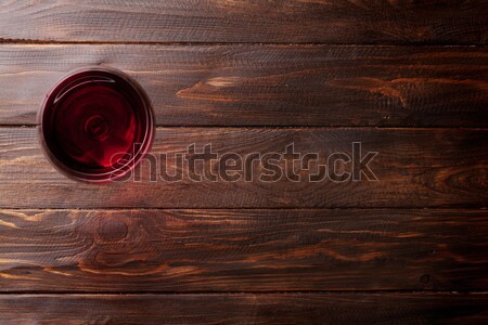 Red wine glass Stock photo © karandaev