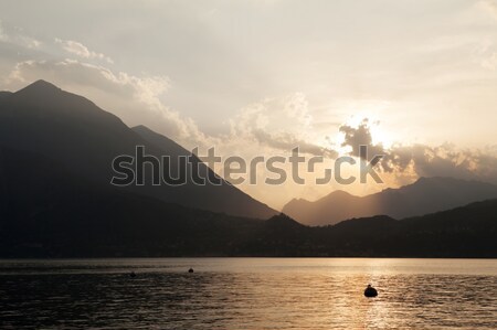 Stock photo: Lake Como sunset landscape