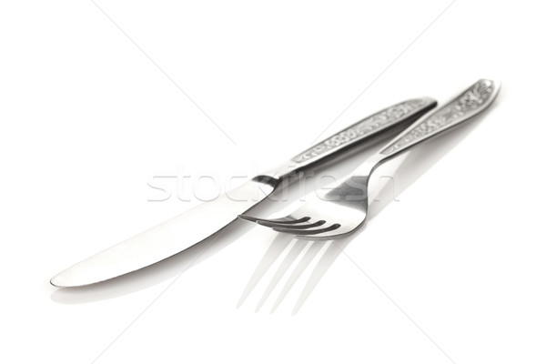 Silverware or flatware set of fork and knife Stock photo © karandaev