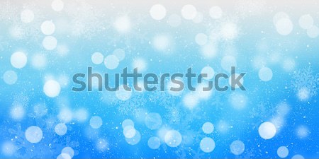 Floue bokeh Noël flocons de neige heureux résumé [[stock_photo]] © karandaev