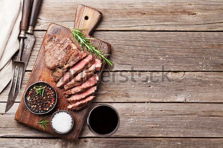 Grilled beef steak Stock photo © karandaev