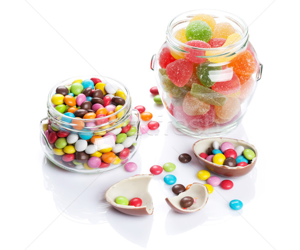 Colorful candies and marmalade Stock photo © karandaev