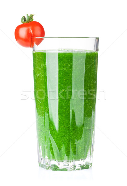 Smoothie verde isolado branco natureza folha Foto stock © karandaev