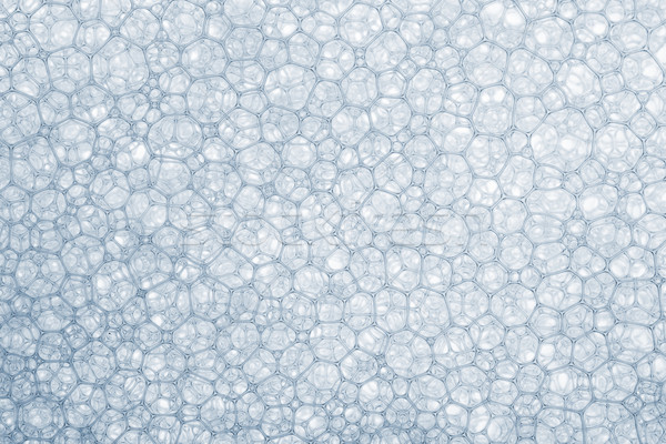 Mousse bulles macro texture fond bleu [[stock_photo]] © karandaev