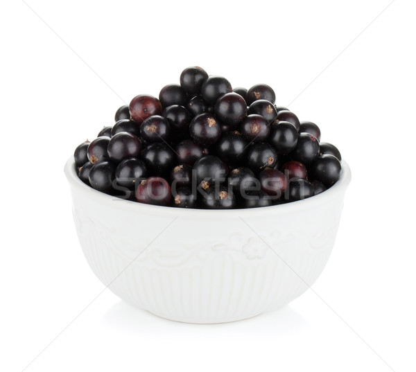 Stock photo: Black currant bowl