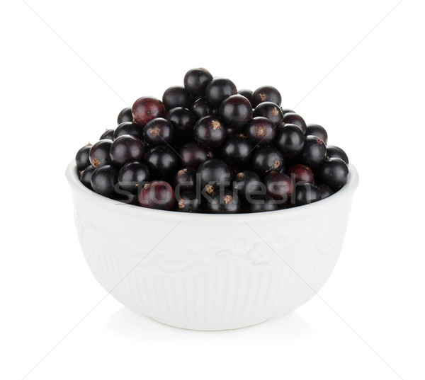 Black currant bowl Stock photo © karandaev