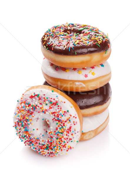 Donuts with colorful decor Stock photo © karandaev