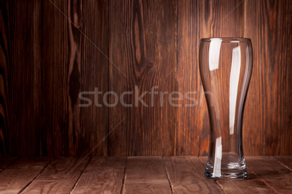 Stock photo: Empty beer glass