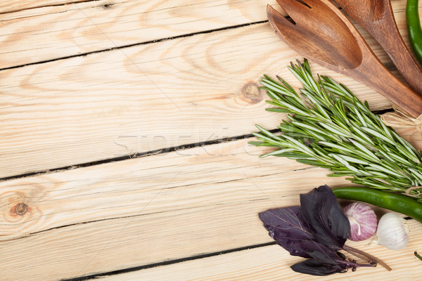 Herbs, spices and seasoning Stock photo © karandaev