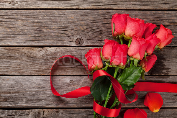 красные розы Top мнение Сток-фото © karandaev