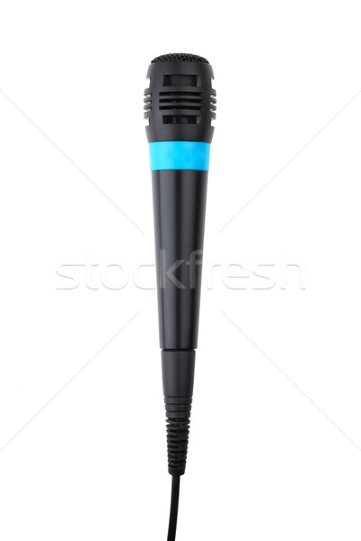 Stock photo: Microphone with cable