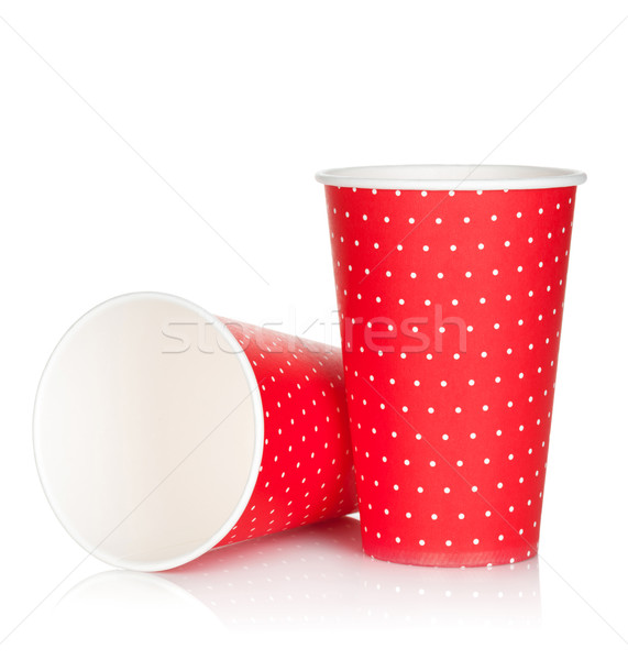 [[stock_photo]]: Jetable · papier · isolé · blanche · eau