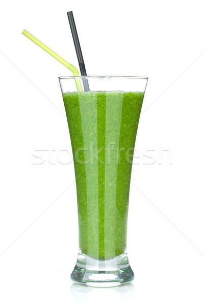 Green vegetable smoothie Stock photo © karandaev