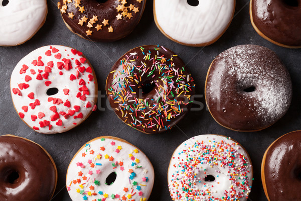 Colorful donuts Stock photo © karandaev