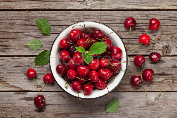 Fresh summer cherry Stock photo © karandaev