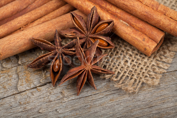Cinnamon and anise Stock photo © karandaev