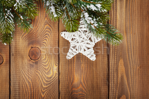 Christmas star vorm rustiek Stockfoto © karandaev