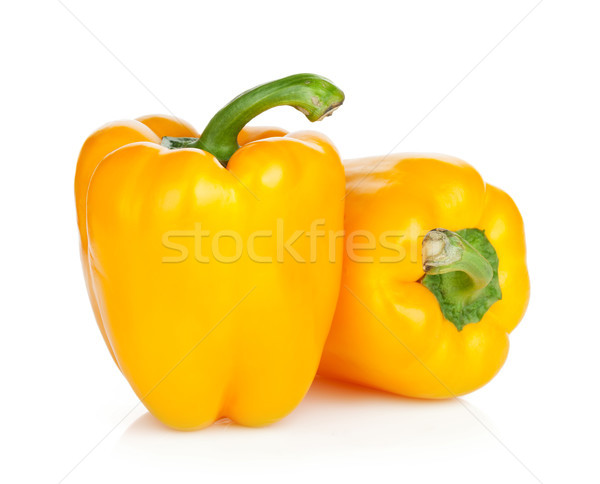 Ripe yellow bell peppers Stock photo © karandaev