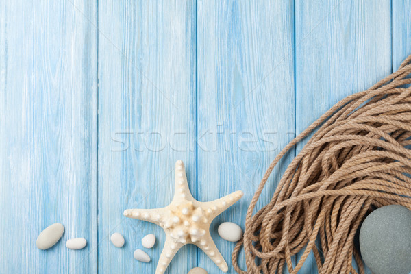 Tenger vakáció csillag hal tengeri kötél Stock fotó © karandaev