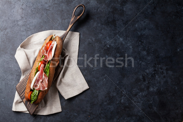 Ciabatta sandwich Stock photo © karandaev
