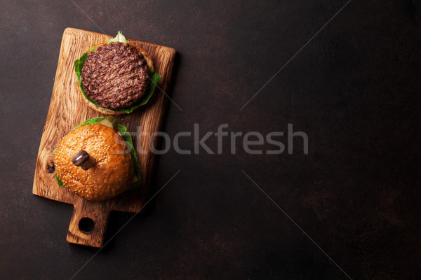 Foto d'archivio: Gustoso · alla · griglia · carne · pomodoro · formaggio