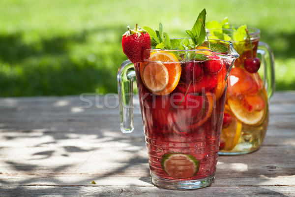 Homemade lemonade or sangria Stock photo © karandaev