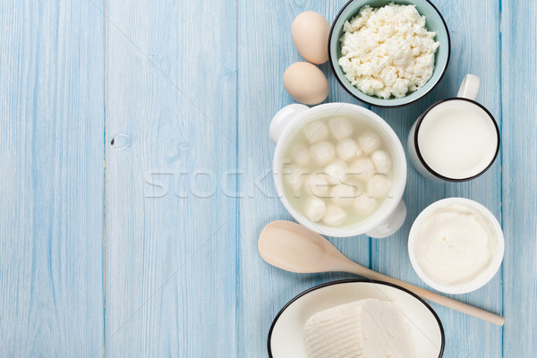 Panna acida latte formaggio uova yogurt Foto d'archivio © karandaev