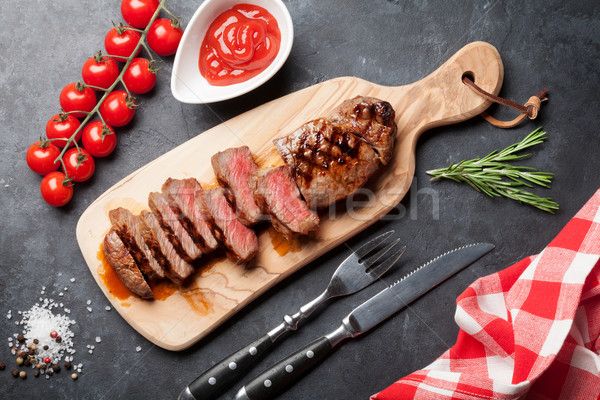 Stock photo: Grilled striploin steak