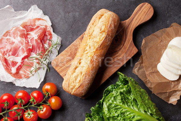 Sandwich cooking Stock photo © karandaev