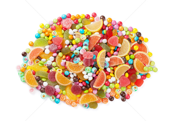 Colorful candies, jelly and marmalade Stock photo © karandaev