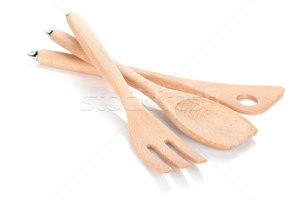 Wooden kitchen utensils Stock photo © karandaev