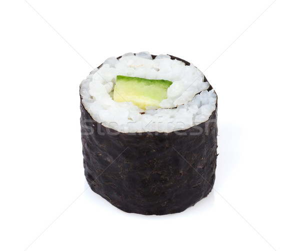 寿司 マキ キュウリ 孤立した 白 食品 ストックフォト © karandaev