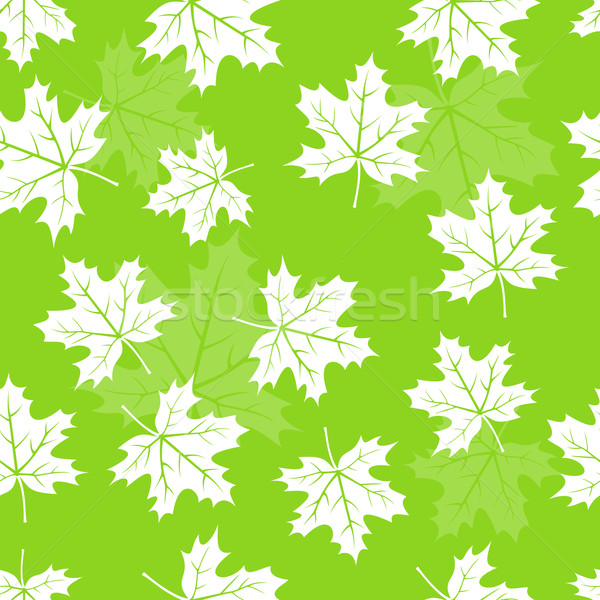 Seamless maple leaves pattern Stock photo © karandaev