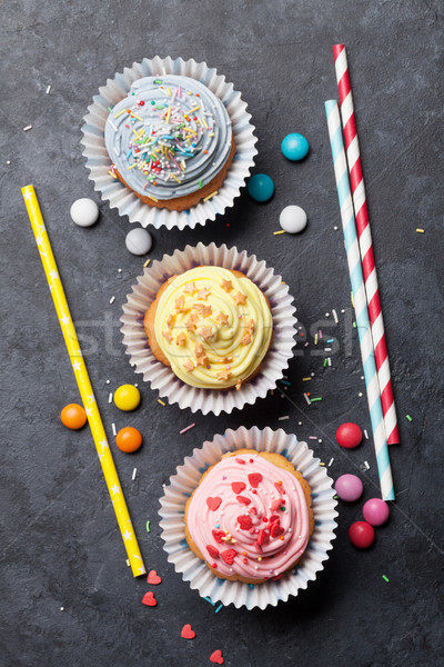 Sweet cupcakes Stock photo © karandaev