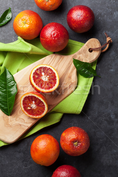 Fresh citruses - red oranges Stock photo © karandaev