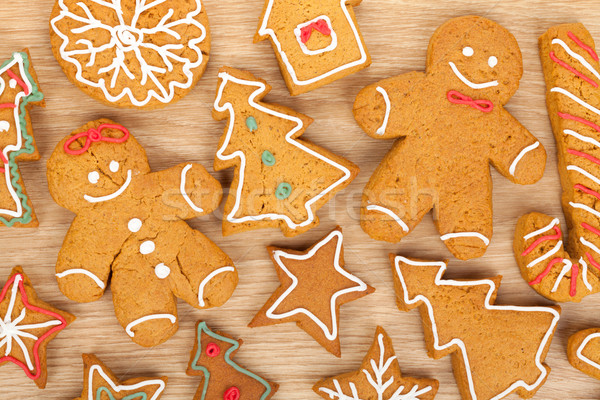 Stockfoto: Eigengemaakt · christmas · peperkoek · cookies · houten