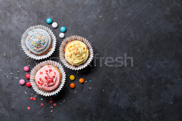 Sweet cupcakes Stock photo © karandaev