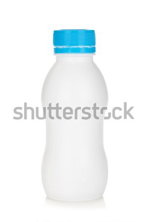 Bébé yaourt bouteille isolé blanche alimentaire Photo stock © karandaev