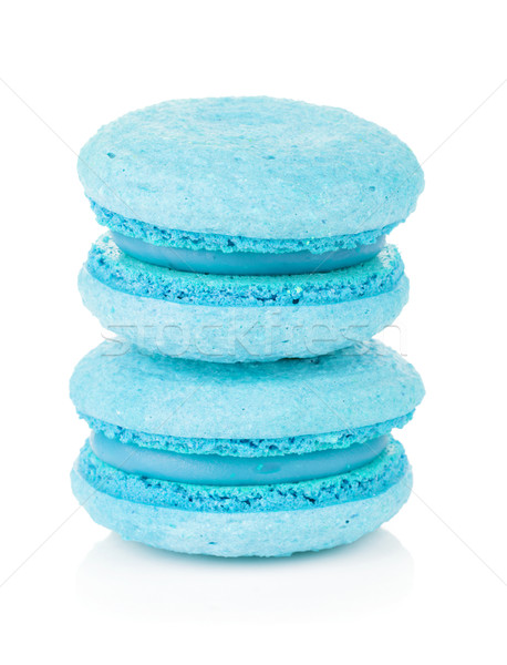 藍色· 馬卡龍· 孤立· 白· 背景· 顏色- 商業照片© karandaev (#5189601