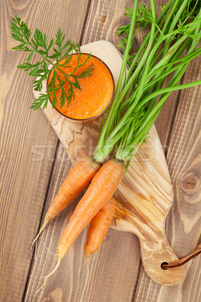 Fresh vegetable smoothie. Carrot juice Stock photo © karandaev