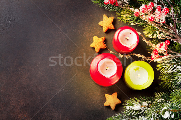 Xmas greeting card Stock photo © karandaev