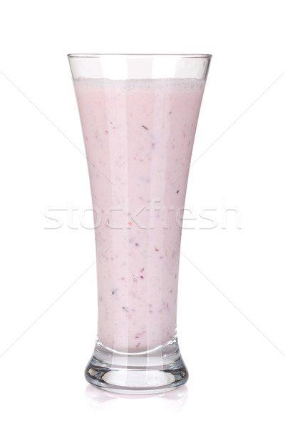 Stock photo: Cherry milk smoothie